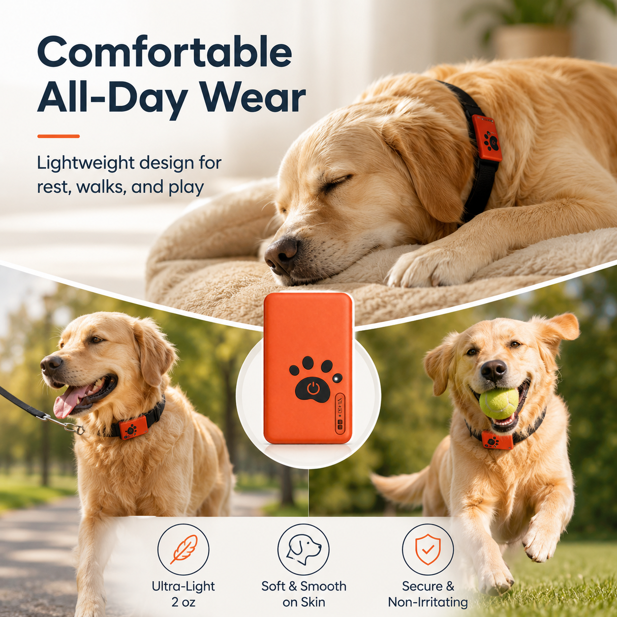 CLVIOR Smart Dog Health Monitoring Collar(No Monthly fee)